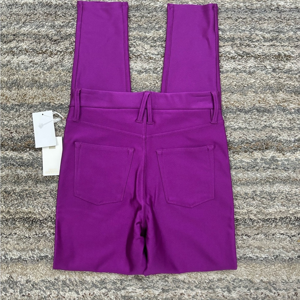 Good American High Rise Skinny Jeans Sz 00/24 NWT | Good American Purple Skinny- - Picture 4 of 13